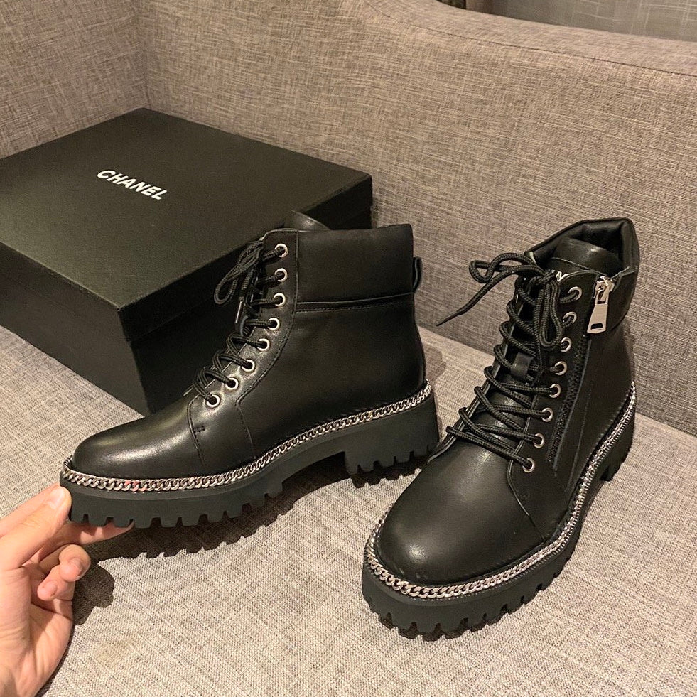 Balma*in Boots Zipper Black
