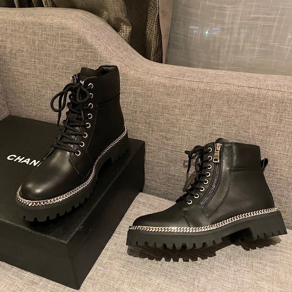 Balma*in Boots Zipper Black