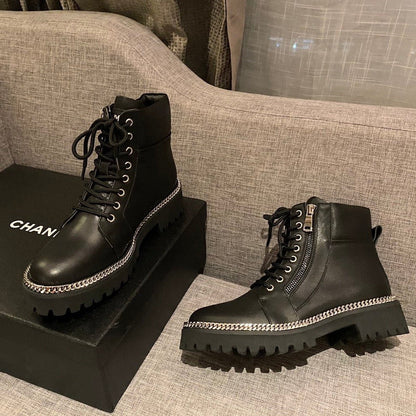 Balma*in Boots Zipper Black