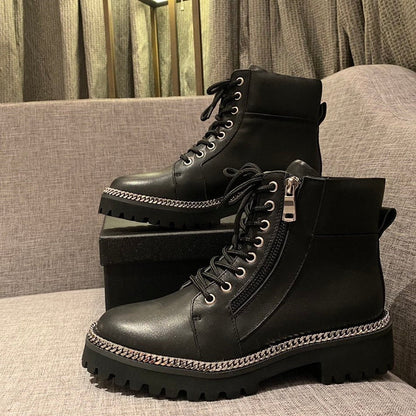Balma*in Boots Zipper Black
