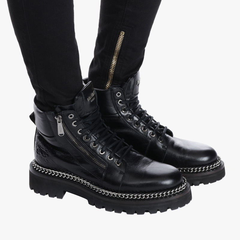 Balma*in Boots Zipper Black
