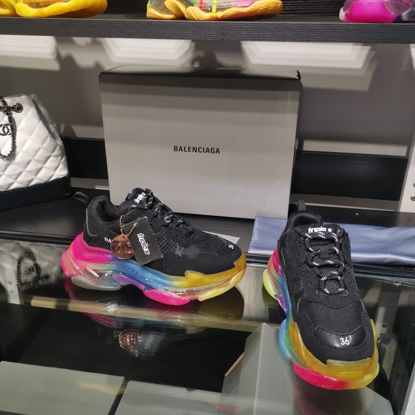 SNBAL  Triple S Sneakers Clear Sole
