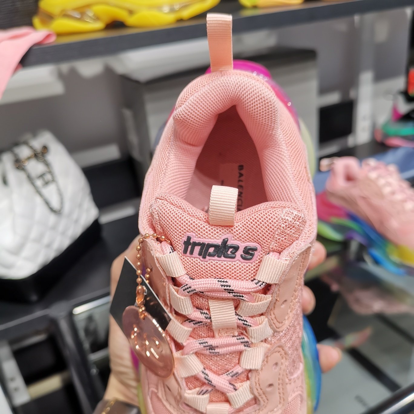 SNBAL Triple S Sneakers Clear Pink