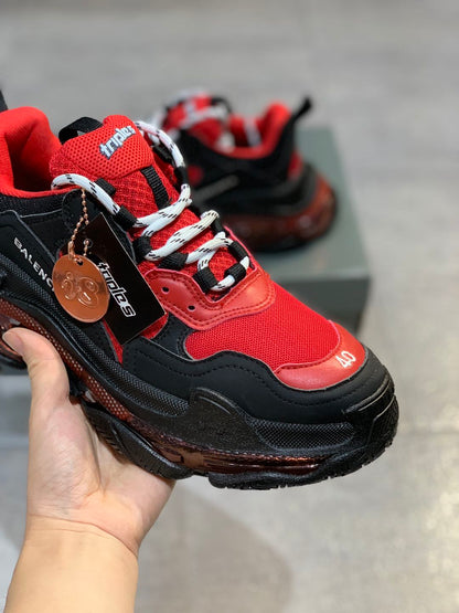 SNBAL  Triple S  Red Sneakers