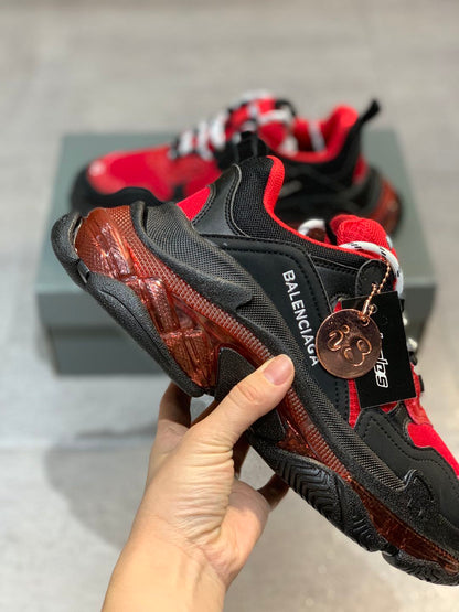SNBAL  Triple S  Red Sneakers