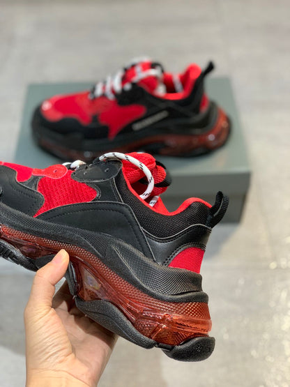 SNBAL  Triple S  Red Sneakers