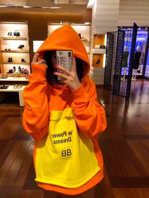 SNBAL  Sweater Dress Orange Hoodie