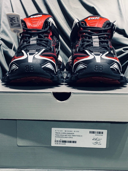 SNBAL  Track Trainers Sneakers 2 Black Red