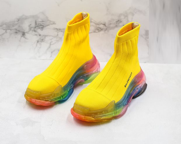 SNBAL  TripleS Sneakers Sock Yellow