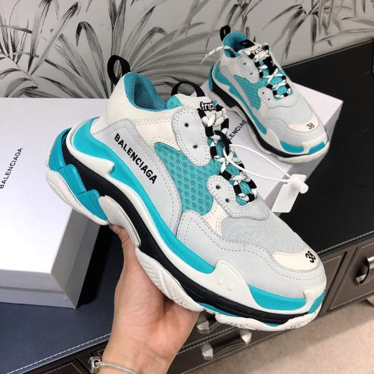 SNBAL  Triple S Sneakers White Blue