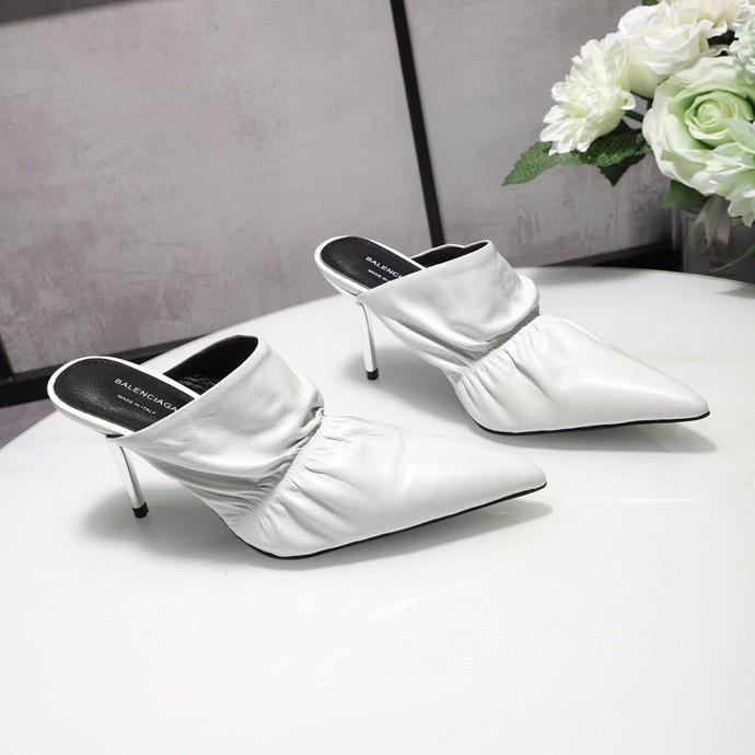 SNBAL Shoes White Heels Mule