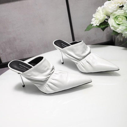 SNBAL Shoes White Heels Mule