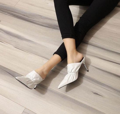 SNBAL Shoes White Heels Mule
