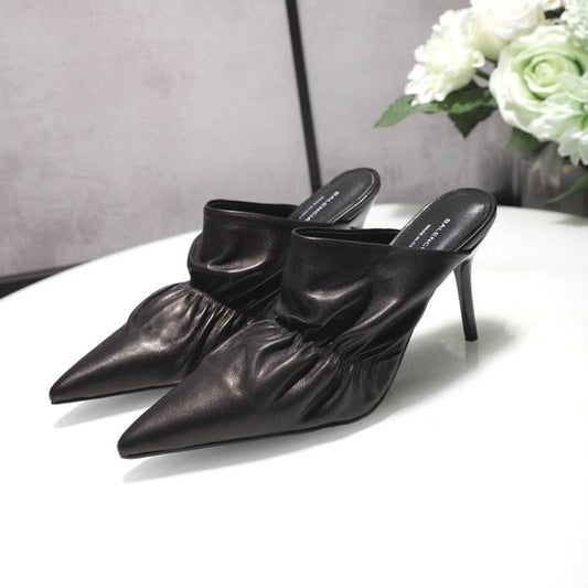 SNBAL  Shoes Black Heels Mule