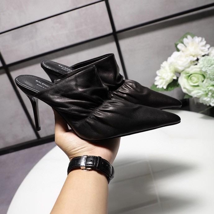 SNBAL  Shoes Black Heels Mule