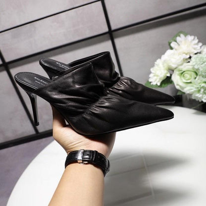 SNBAL  Shoes Black Heels Mule