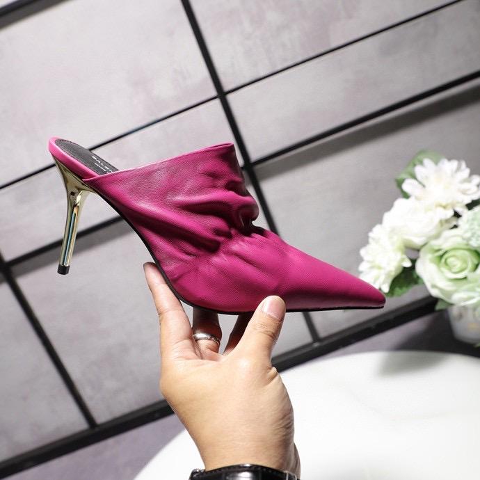 SNBAL  Shoes Fuchsia Heels Mule