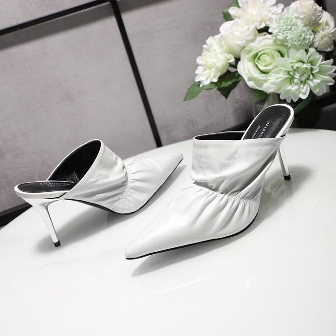 SNBAL Shoes White Heels Mule