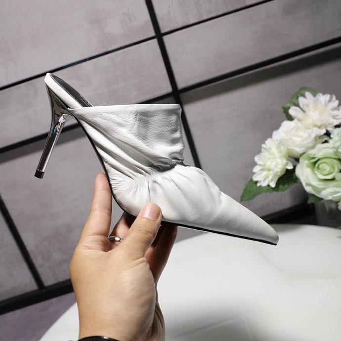 SNBAL Shoes White Heels Mule