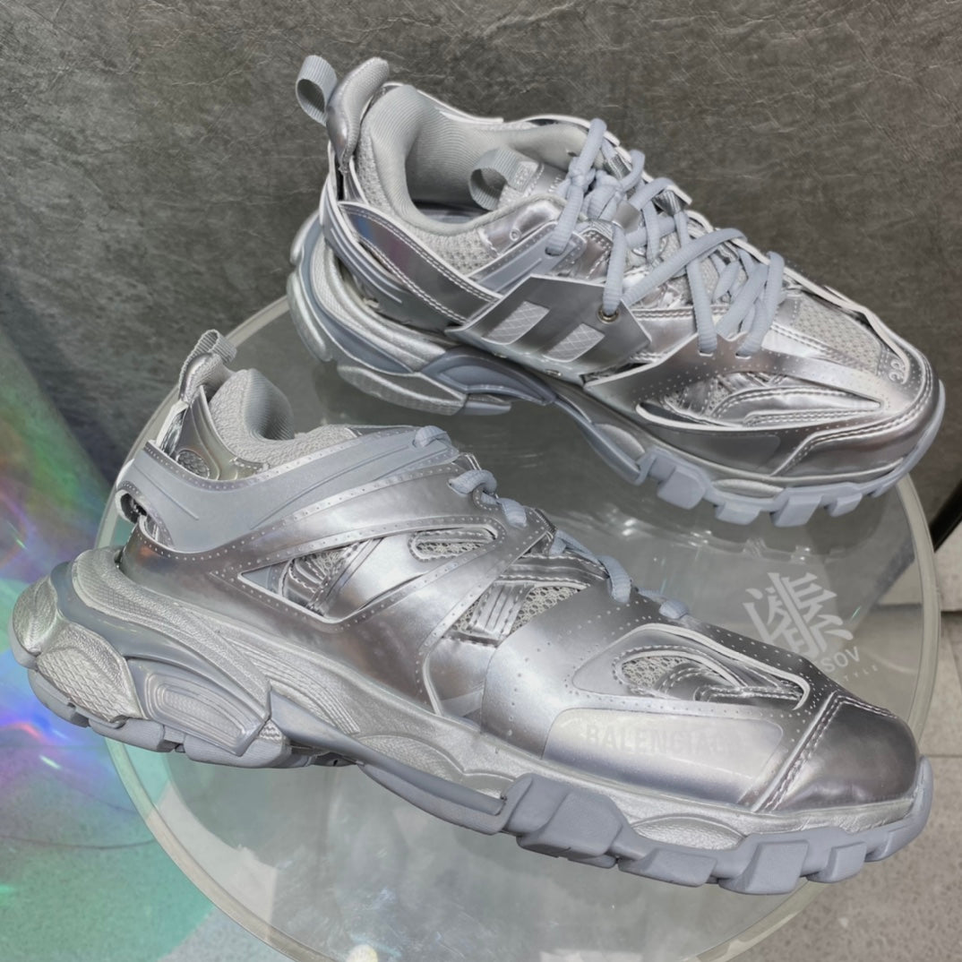 SNBAL  Track Trainers Sneakers Silver