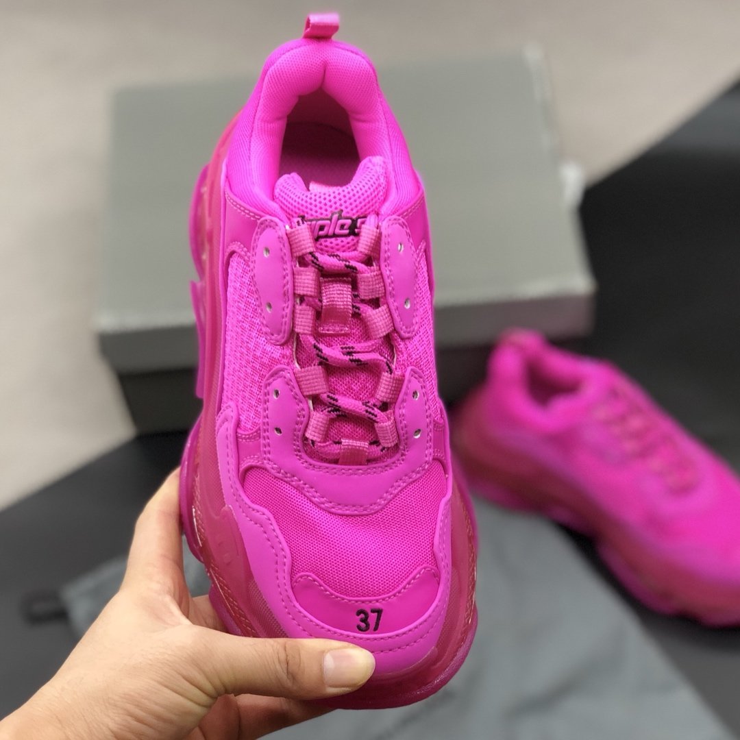 SNBAL  Triple S Clear Sole Fuchsia