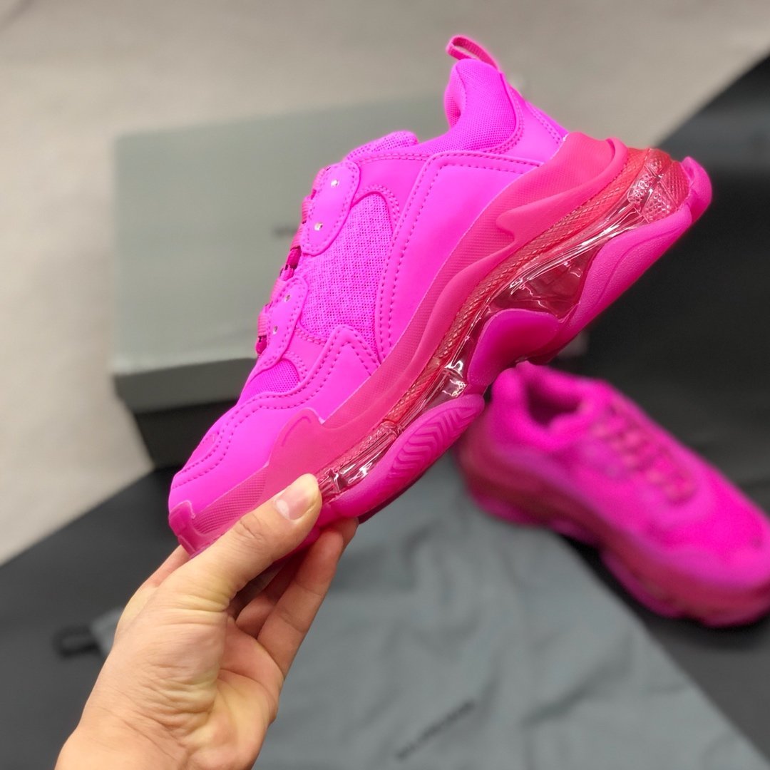 SNBAL  Triple S Clear Sole Fuchsia