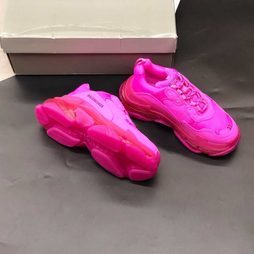 SNBAL  Triple S Clear Sole Fuchsia