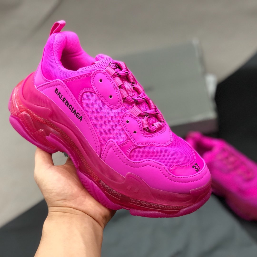 SNBAL  Triple S Clear Sole Fuchsia