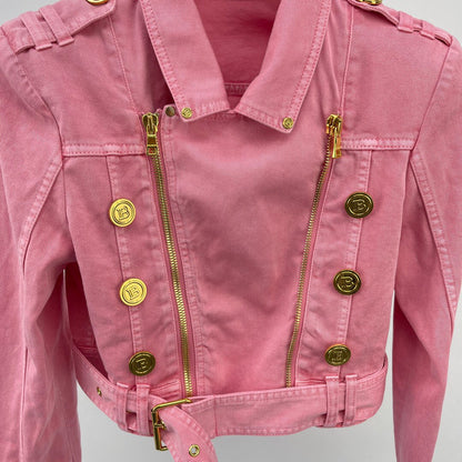 Balma*in Jeans Jacket Pink