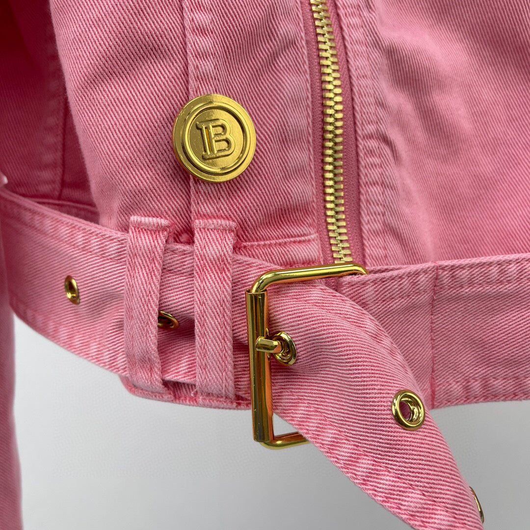 Balma*in Jeans Jacket Pink