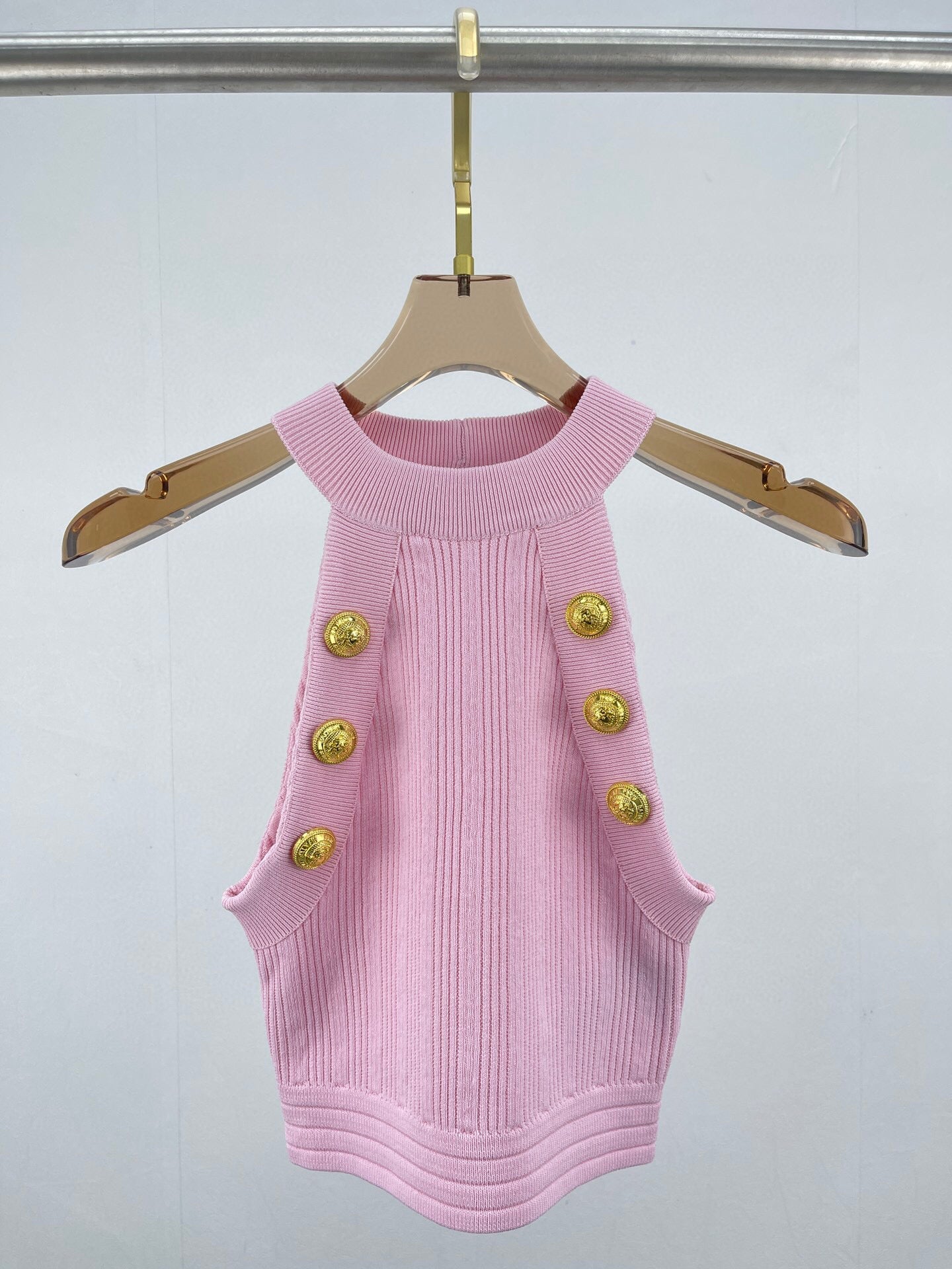 BALMA  Tank Knitted Top  T - shirt  3 Color's Woman