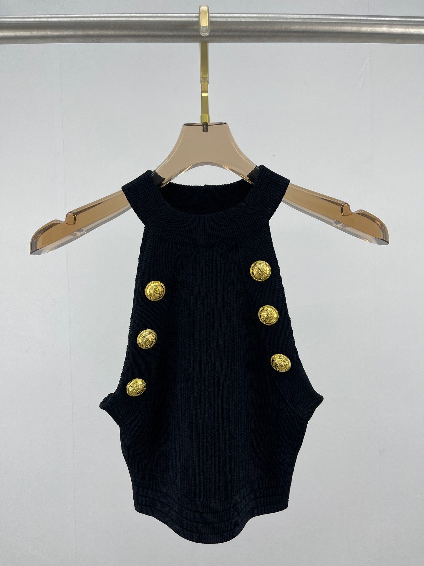 BALMA  Tank Knitted Top  T - shirt  3 Color's Woman