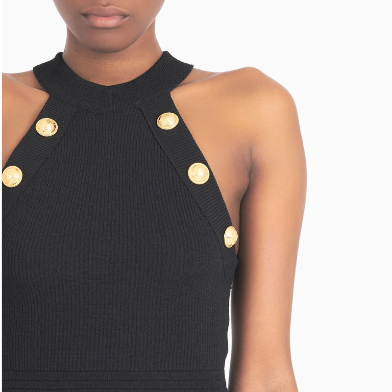 BALMA  Tank Knitted Top  T - shirt  3 Color's Woman