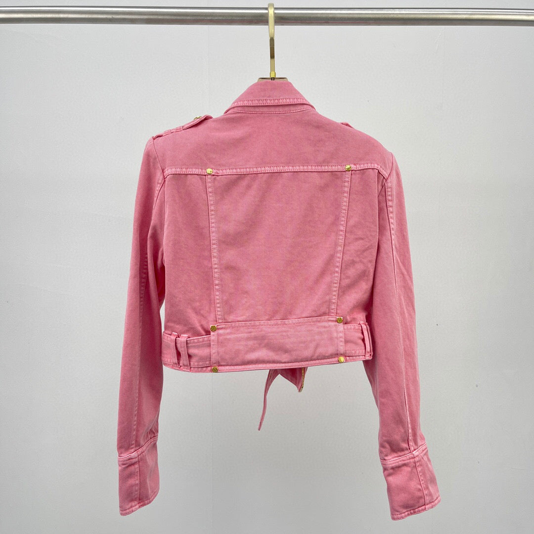 Balma*in Jeans Jacket Pink