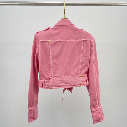 Balma*in Jeans Jacket Pink