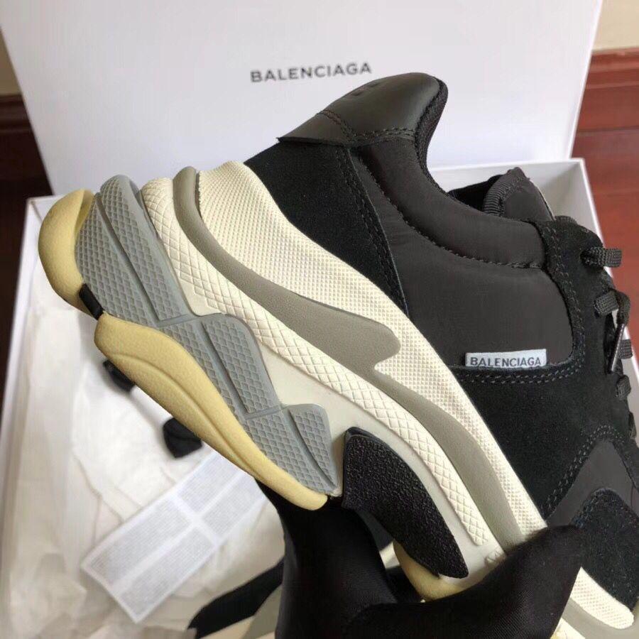 SNBAL  Triple S Black White Sneakers