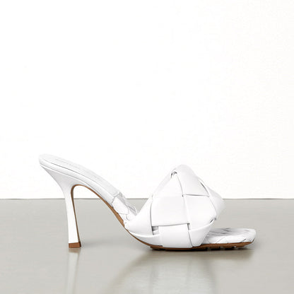 Bot Venet Shoes White Heels Lido