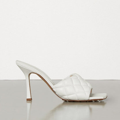 Bot Venet Shoes White Heels Padded