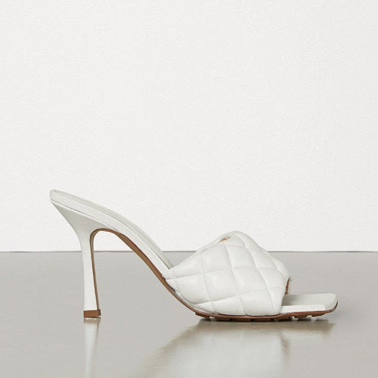 Bot Venet Shoes White Heels Padded