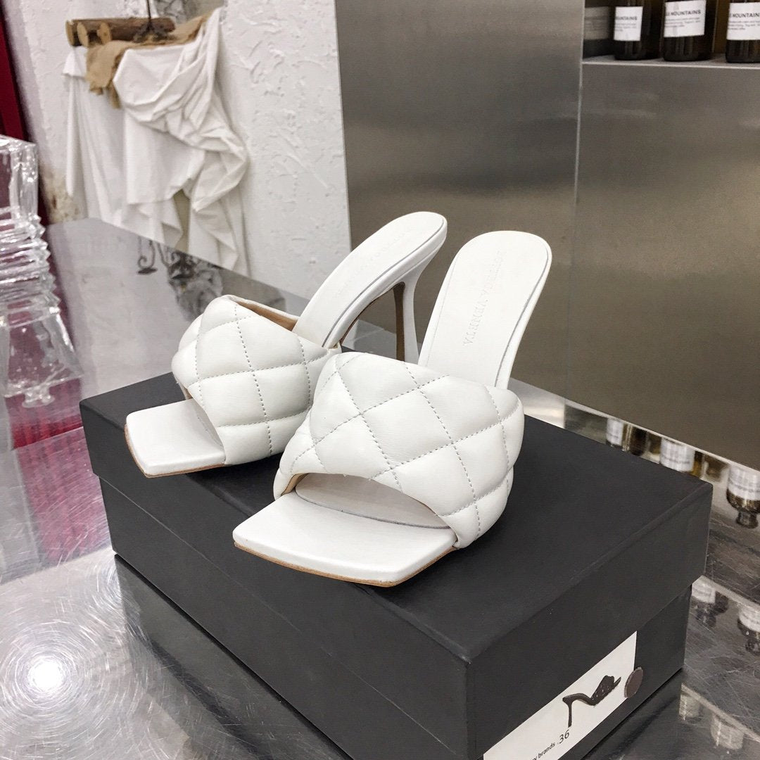 Bot Venet Shoes White Heels Padded
