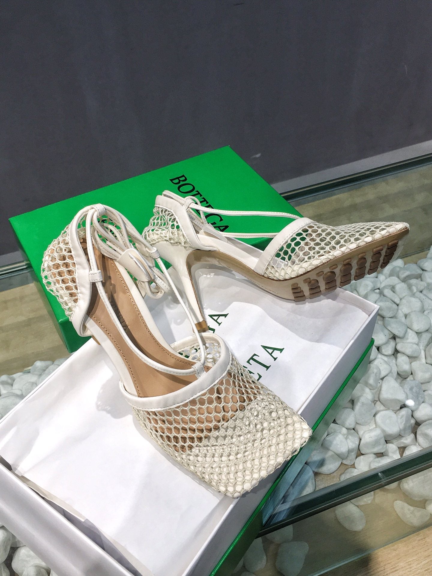 BOT VENET Stretch Sandal  Shoes White