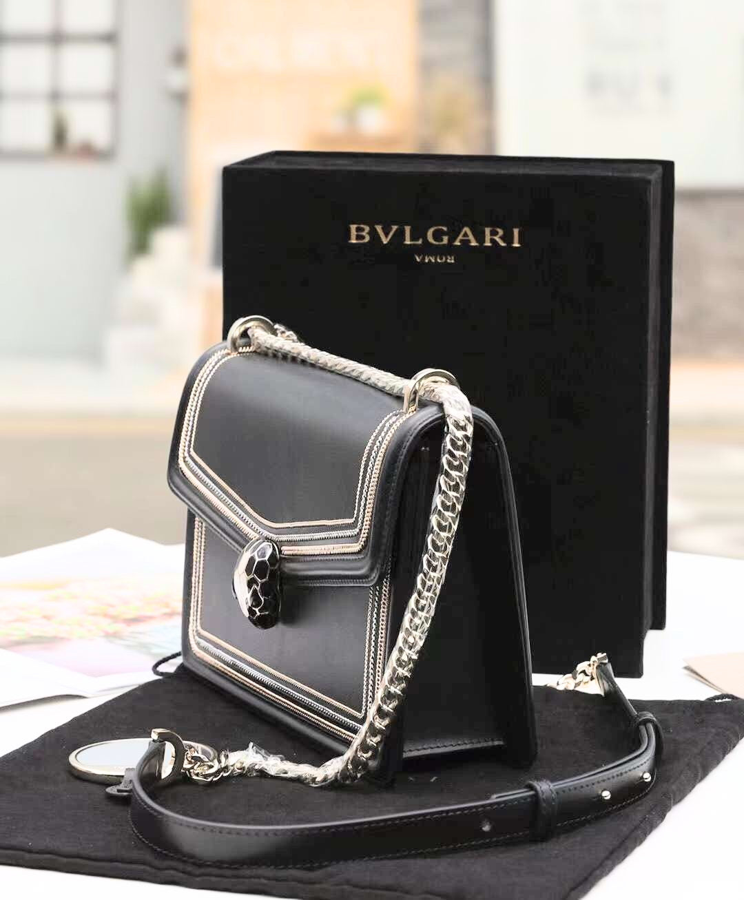 BLG  Leather  Bag 24 cm  2 Color 's