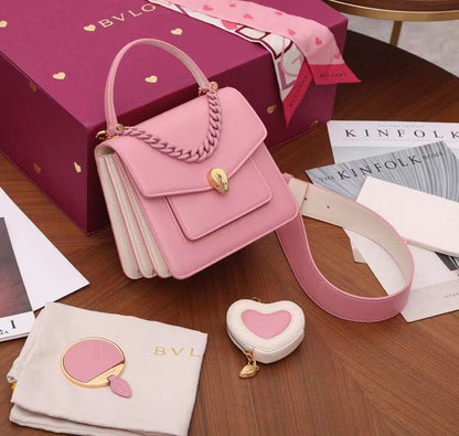 BLG Leather  Bag 20 cm 2 Color 's Pink
