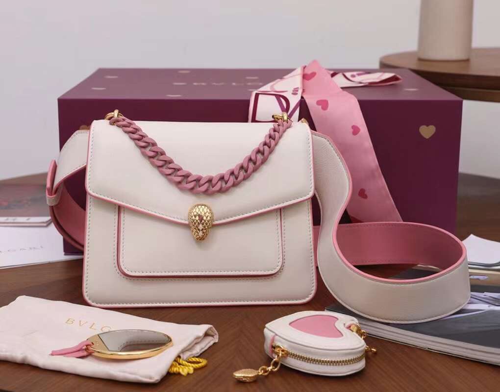BLG Leather  Bag 20 cm 2 Color 's Pink