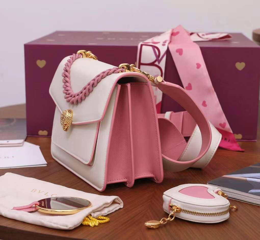 BLG Leather  Bag 20 cm 2 Color 's Pink