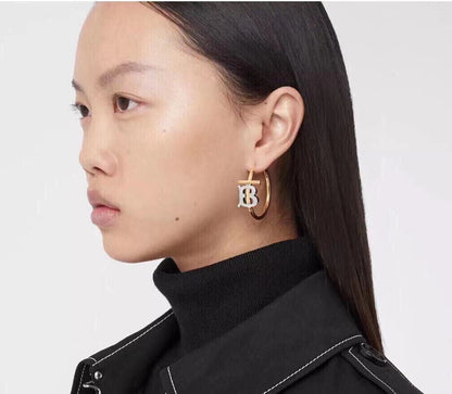 *BURBBER  Earrings loop