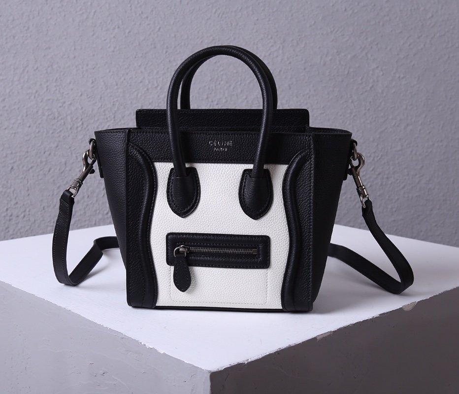 Cel*ine Bag Black White