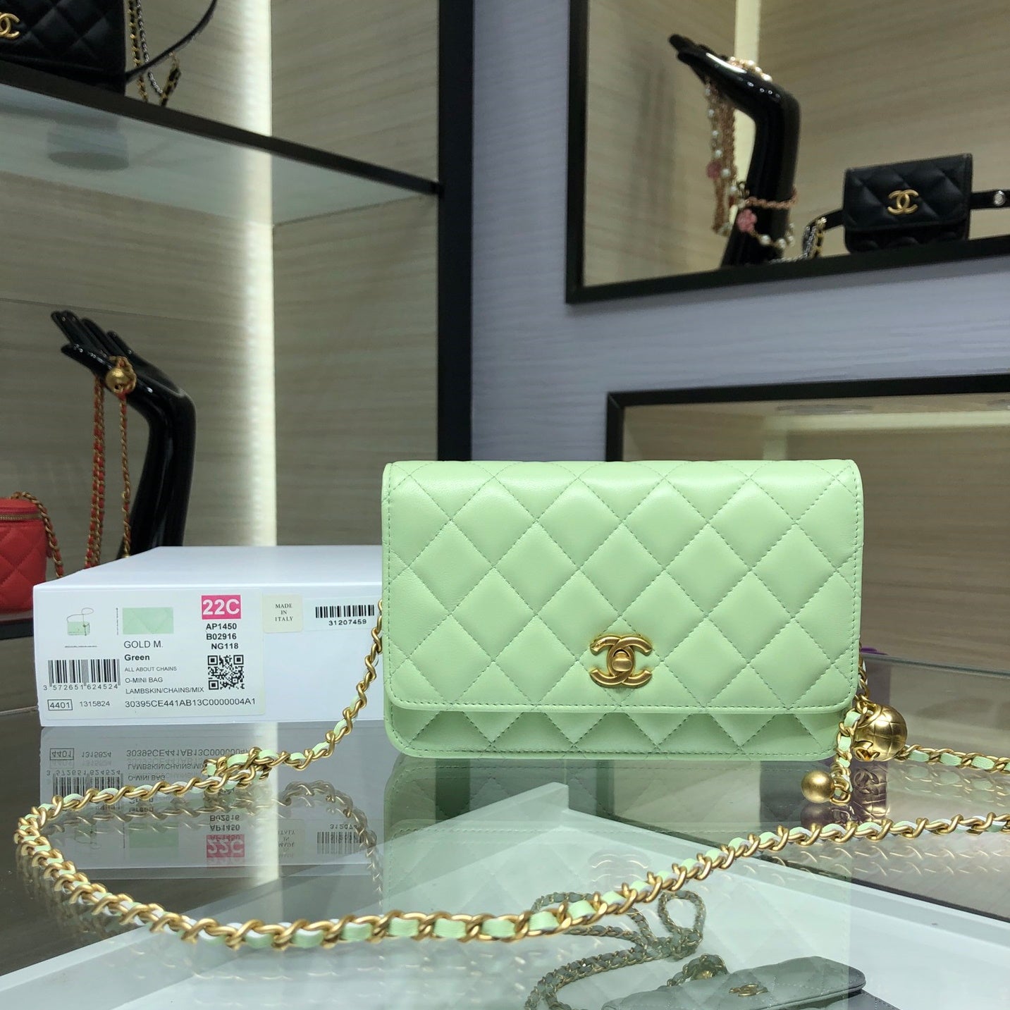 CHL  Wallet on Chain Bag 19 cm  6 Color 's