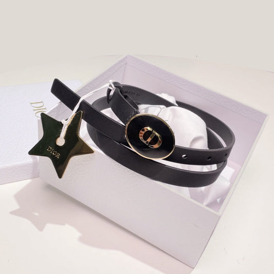 CHD Leather Belt Black