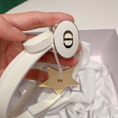 CHD Leather Belt White